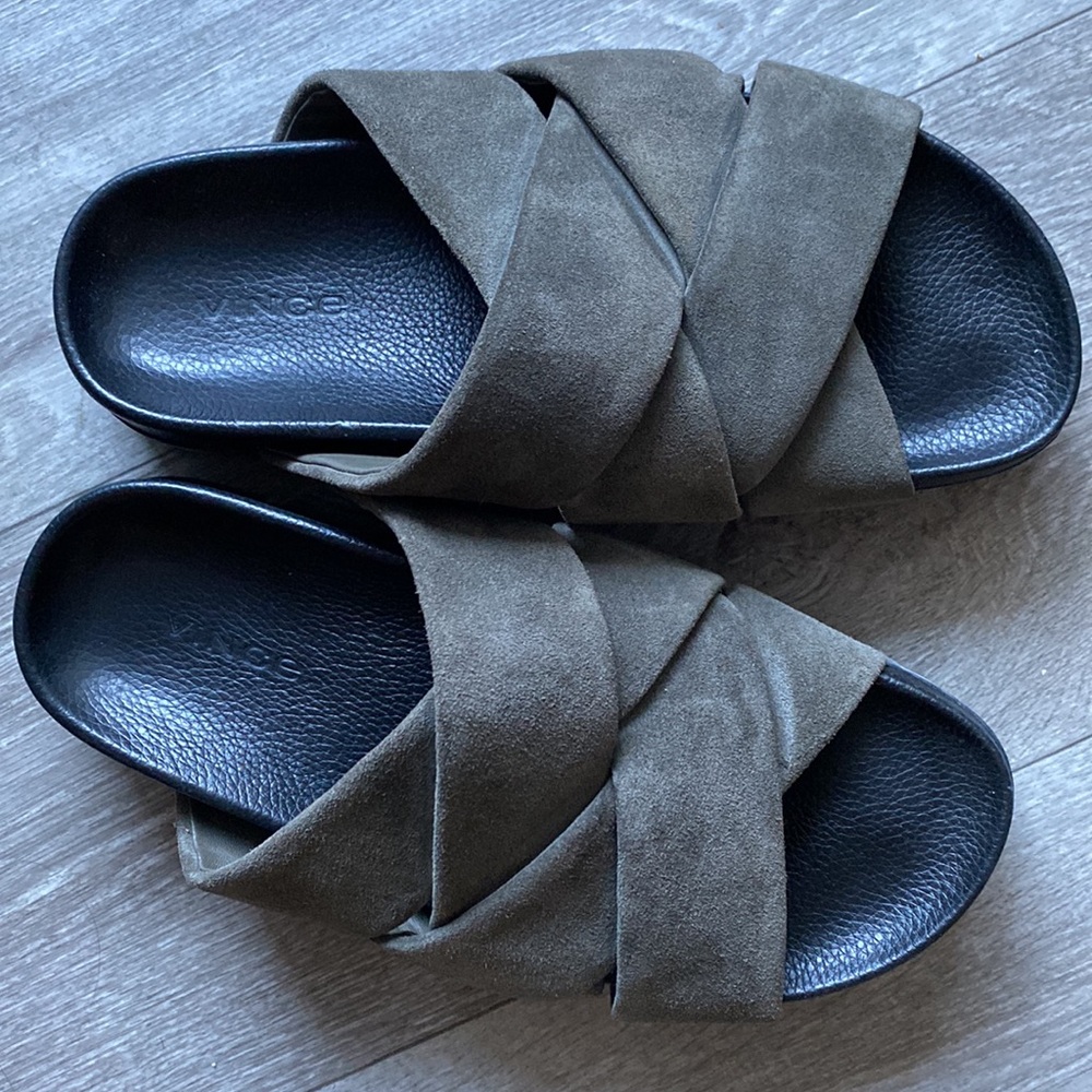 Vince suede sandals (excellent condition)